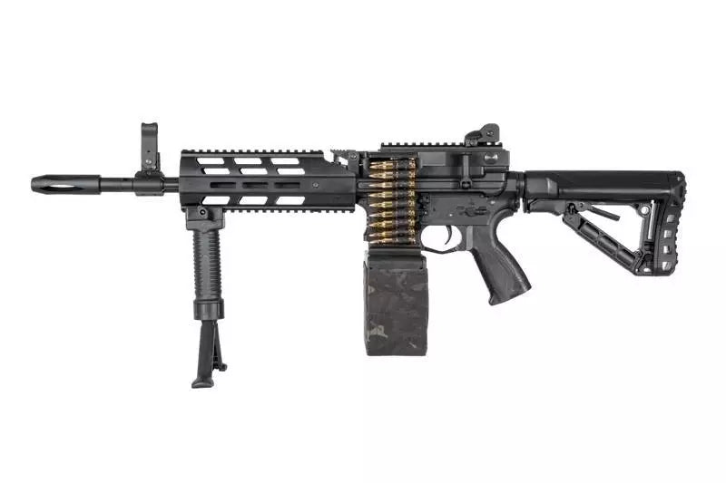 G&amp;G airsoft CM16 LMG Stealth machine gun Black (OUTLET)