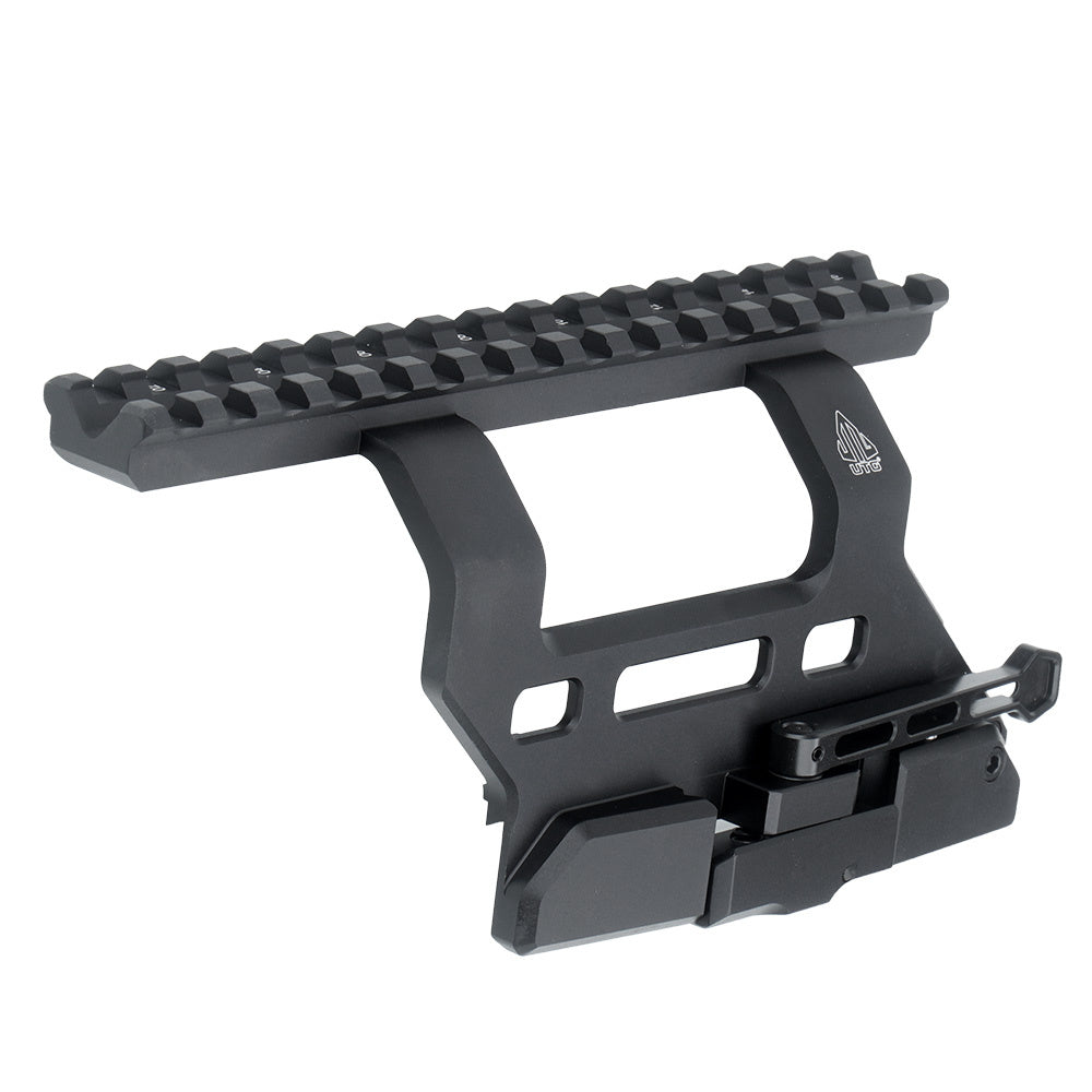 UTG - Side Mount with Picatinny Rail and M-LOK for AK QD Black MT-UAK01