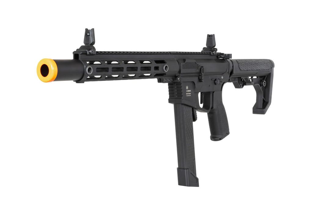 airsoft Specna Arms SA-FX02 FLEX™ HAL ETU machine gun Black with orange discharge device