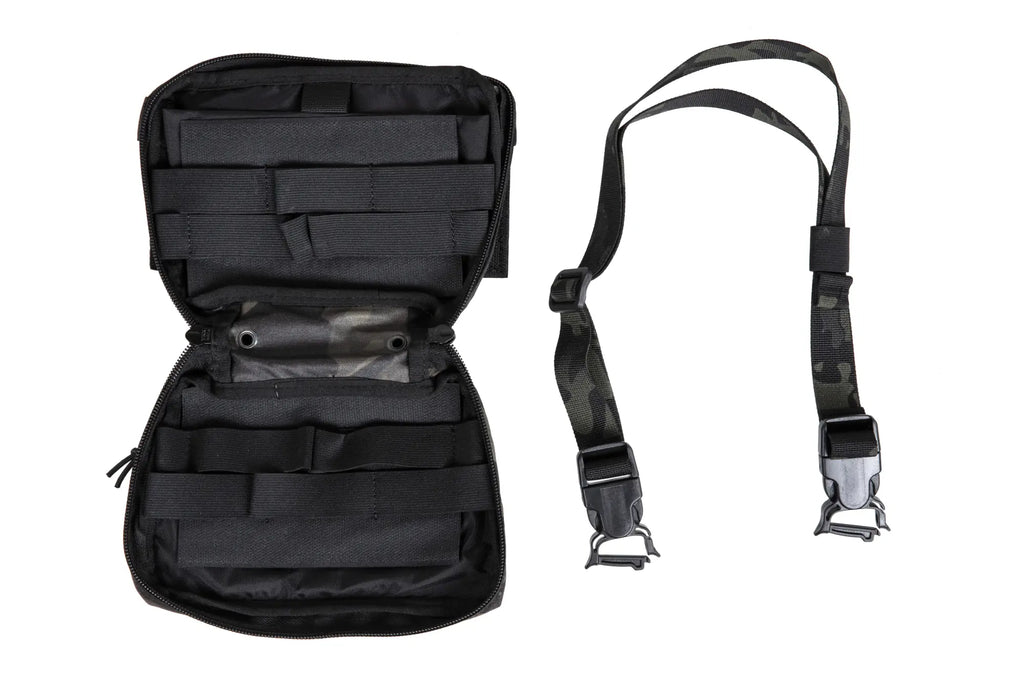 Suspended tactical pocket with QR buckle Wosport MultiCam Black