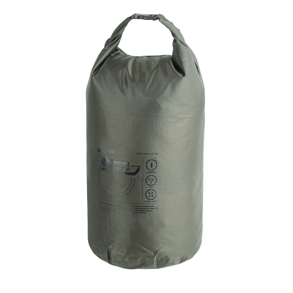 Mil-Tec - Waterproof Dry Bag 13 L - Polyester 210T - Olive Drab - 13878101
