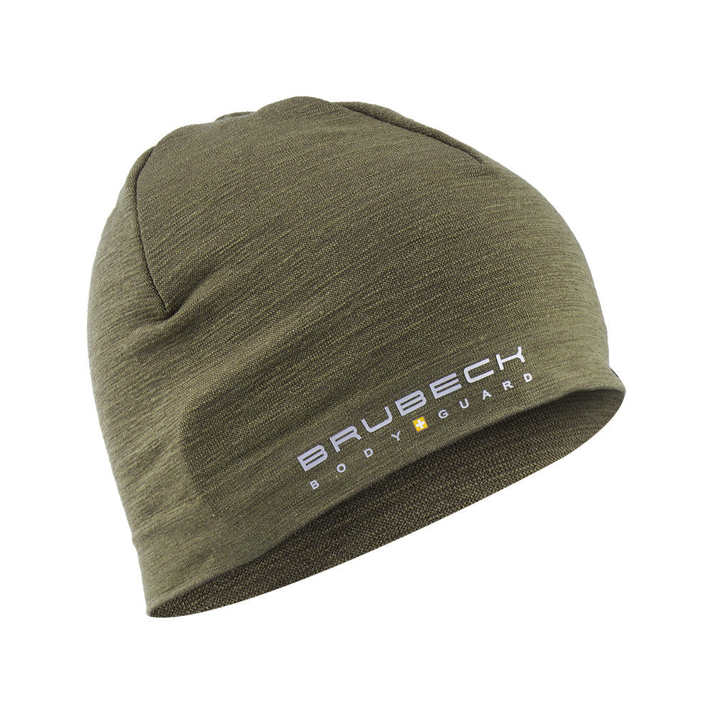 Brubeck - Ranger Wool Beanie Cap - Two-layer - Khaki - HM1018U