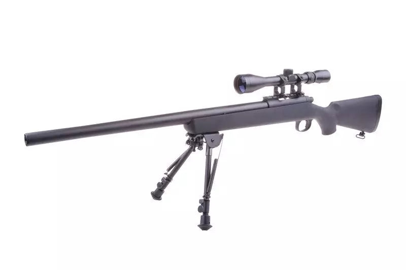 SW-10 Sniper Rifle Replica with scope and bipod (Upgraded) - black