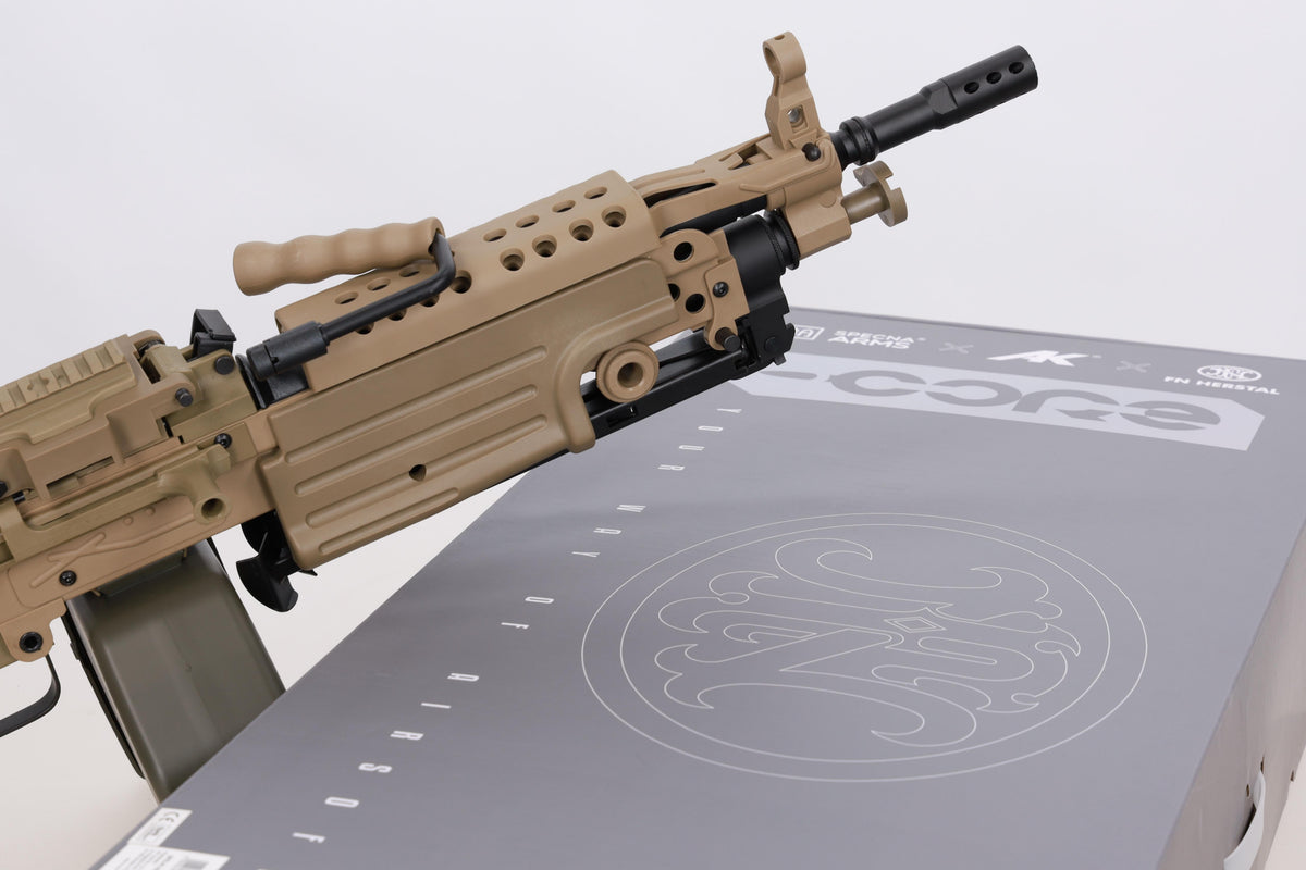 FN HERSTAL M249 PARA CORE machine gun AEG -Tan
