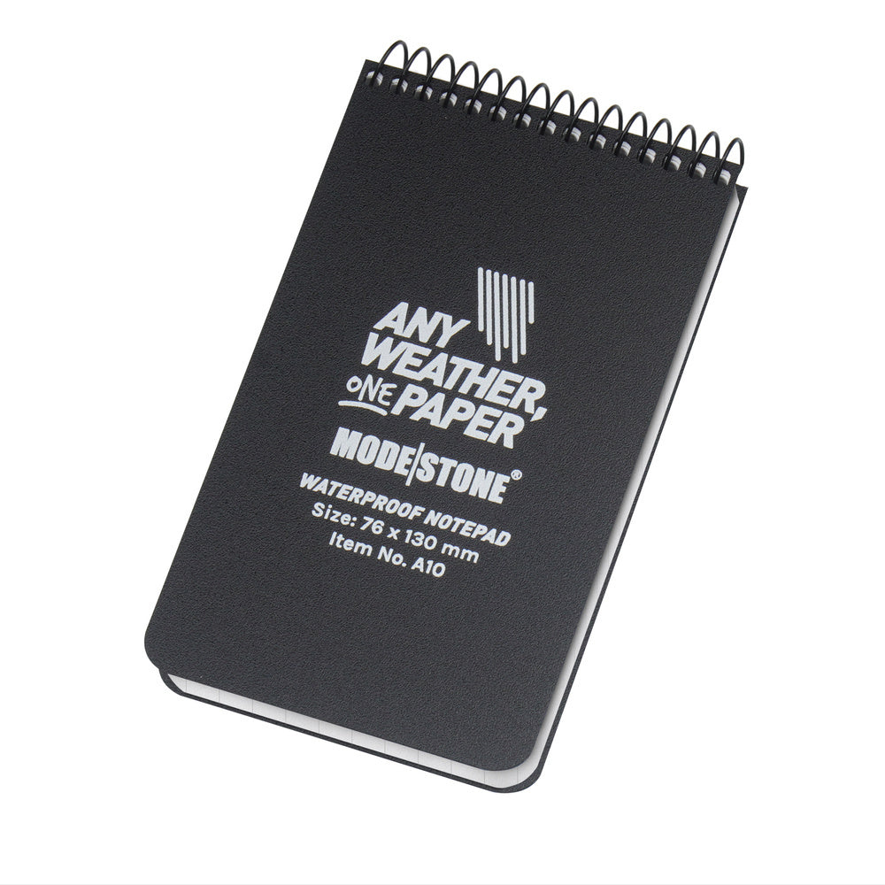 Modestone - Waterproof Notebook Any Weather - 76 x 130 mm - 50 sheets - Black - A10