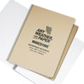 Modestone - Waterproof Notebook - 210 x 297 mm - 50 Sheets - Tan - C42MIL