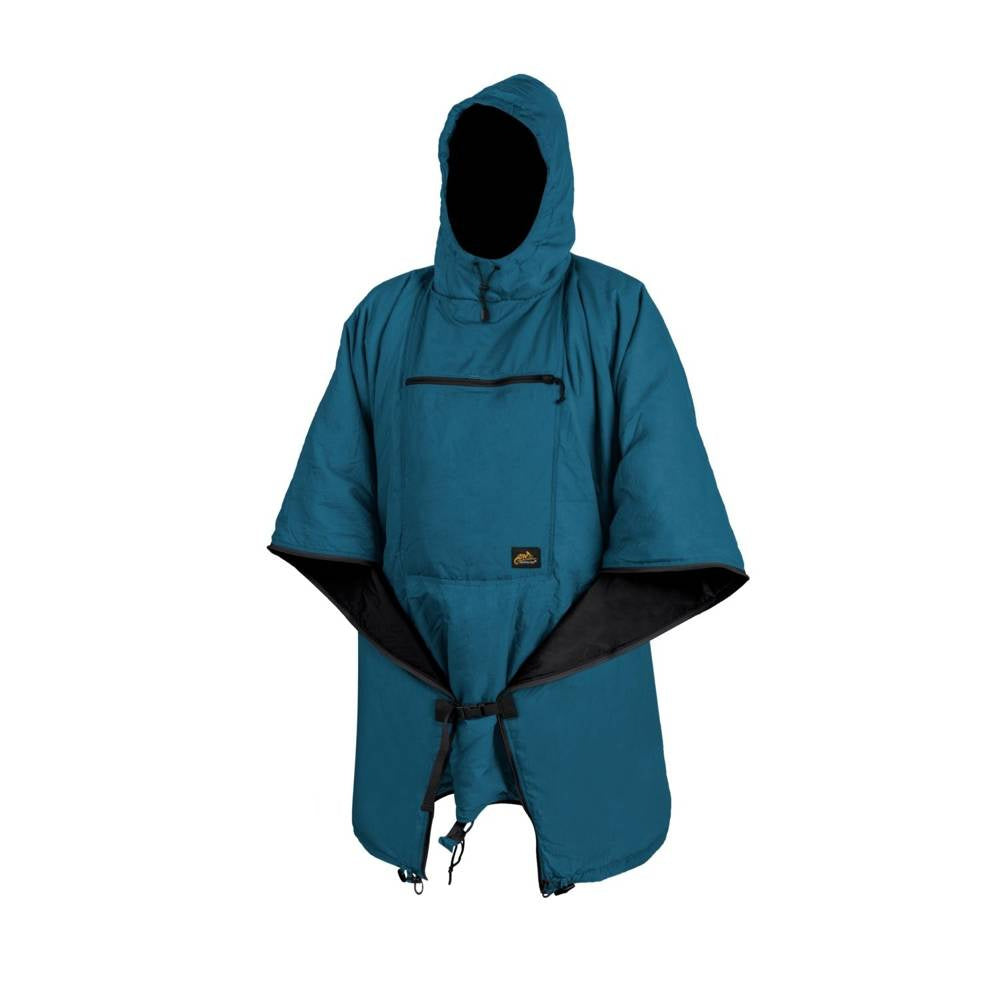 Helikon - Poncho Swagman Roll - Windpack - Climashield - Aqua Blue - PO-SMR-NL-1H
