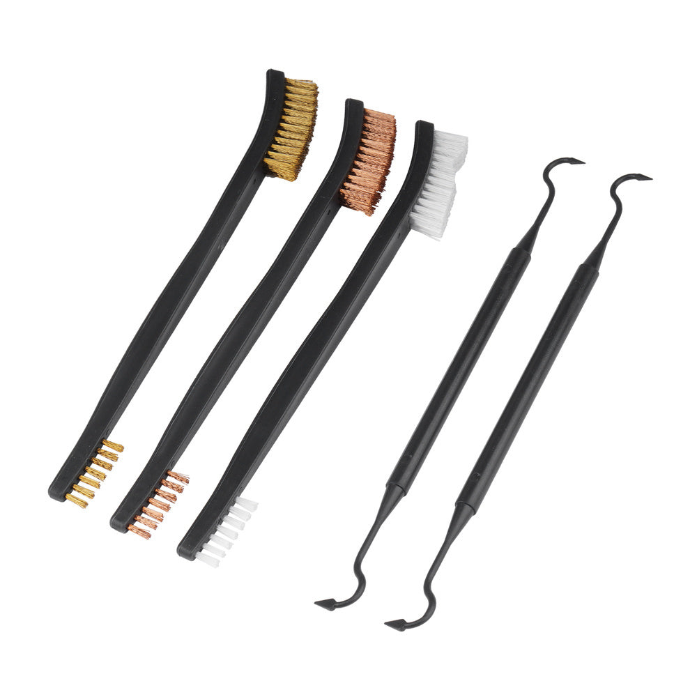 GunPany - Set of Gun Cleaning Brushes and Scrapers - Black - GPGC-3B2P