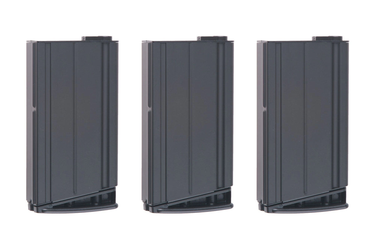 Set of 3 Mid-Cap 160 BB SCAR-H Magazines - Black