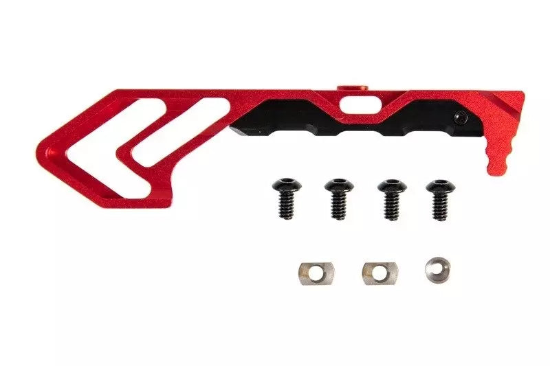 AS-M4 KEYMOD/M-LOK Angled Forward Grip – Red