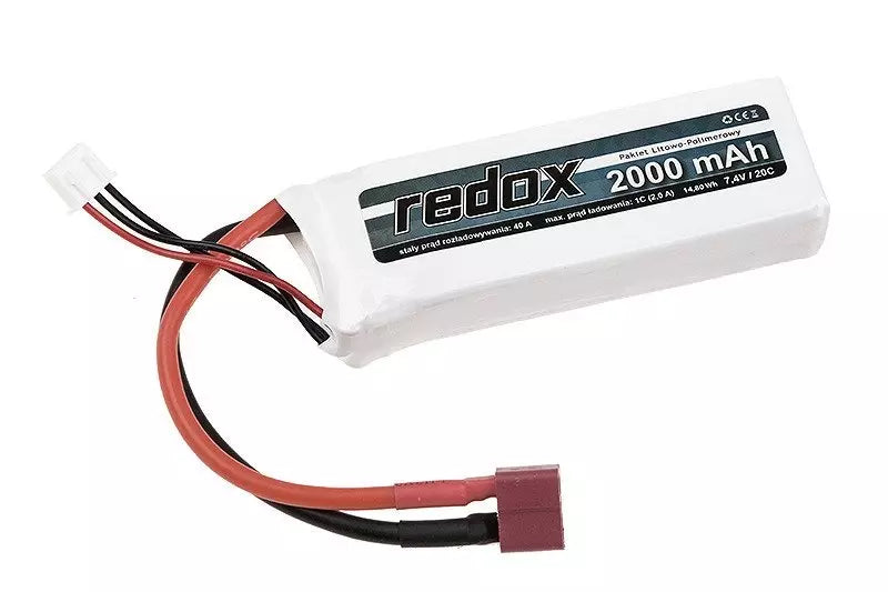 2000 mAh 7.4V 20C LiPo battery