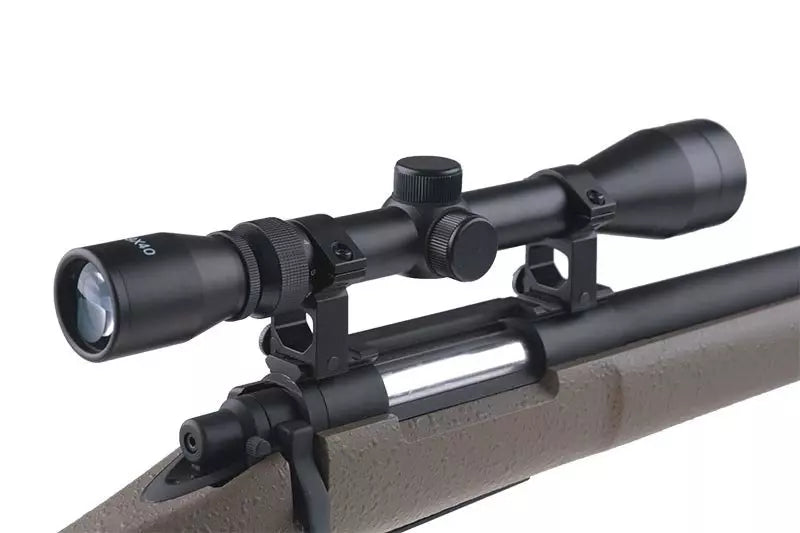 SW-04 Sniper Rifle Replica with Scope and Bipod - Tan