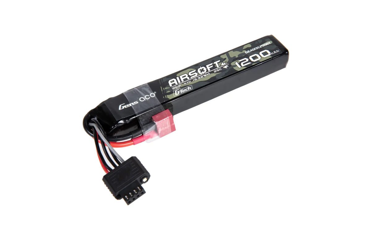 Gens Ace 25C 1200mAh 3S1P 11.1V Li-Po battery Deans G-Tech