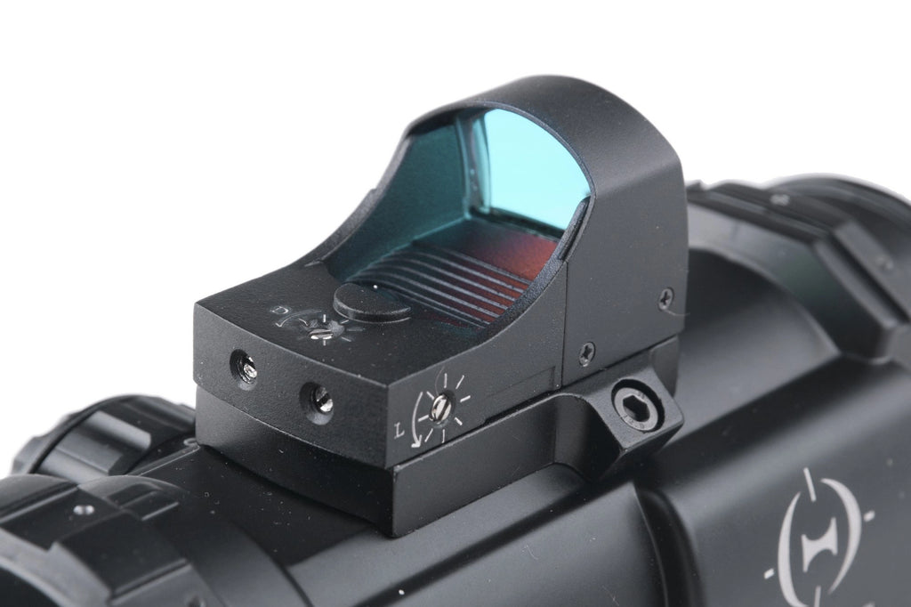 4x32E spotting scope with mini collimator - black