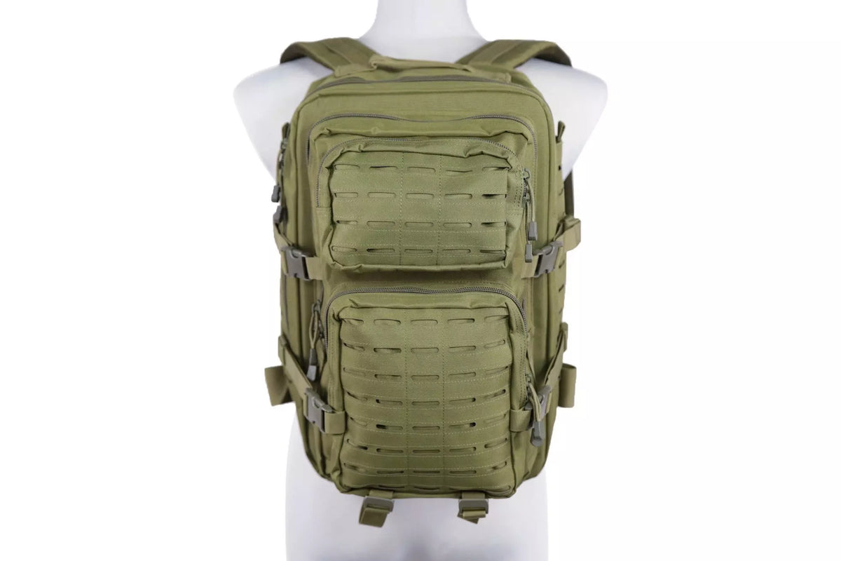 Laser-Cut medium patrol backpack - olive green