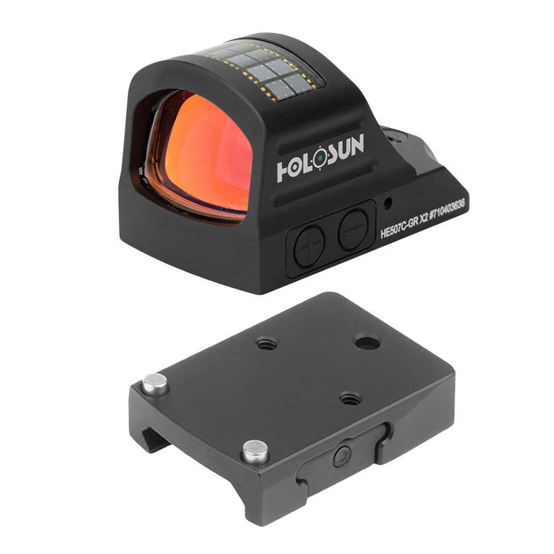 Holosun - HE507C-GR X2 Elite Micro Green Dot Sight with Picatinny rail mount