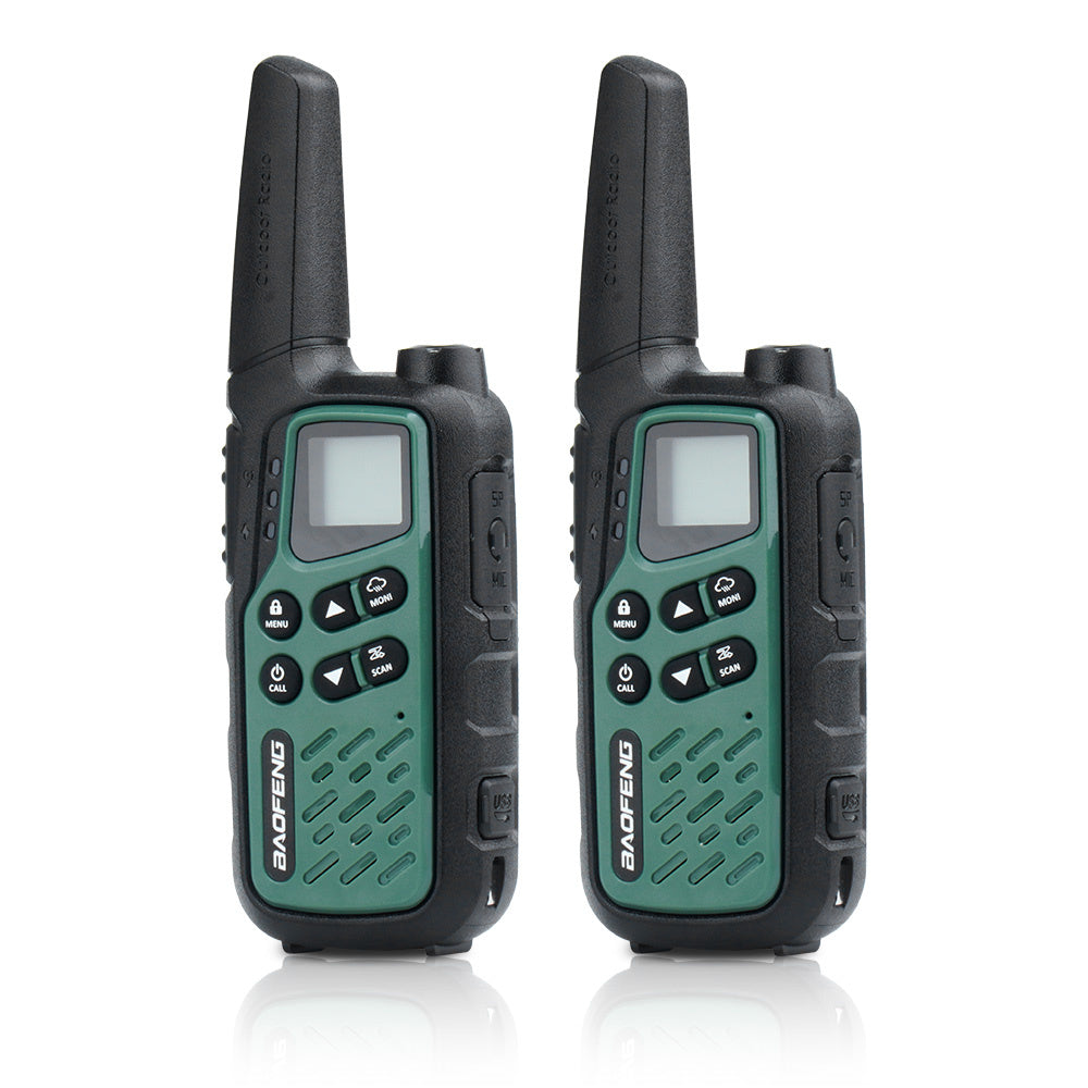BaoFeng - Two-Way Radios - 2-Pack - 16 Channels - Green/Black - BF-25E