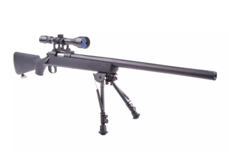 SW-10 Sniper Rifle Replica with scope and bipod (Upgraded) - black