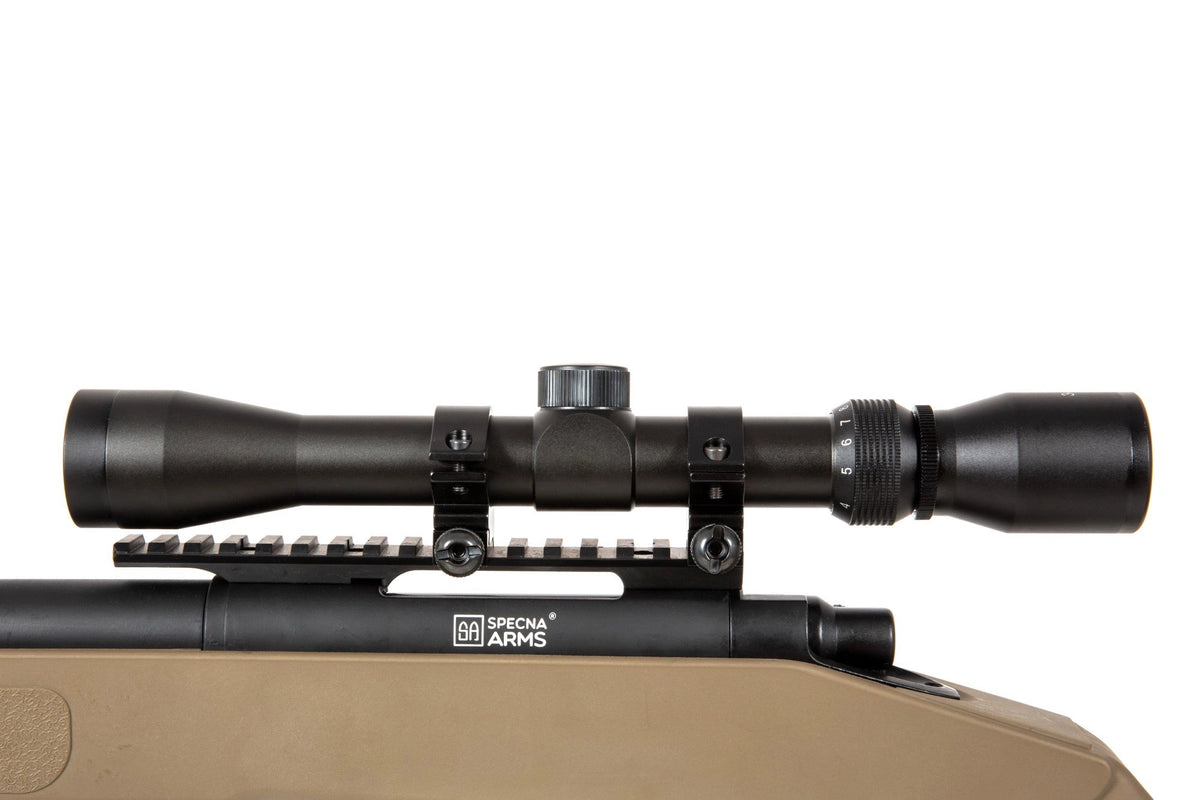 SA-S03 CORE™ High Velocity Sniper Rifle Replica with Scope and Bipod - tan