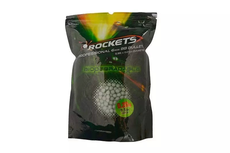 BBs biodegradable 0.20g Rockets Professional 5000 pcs - Green