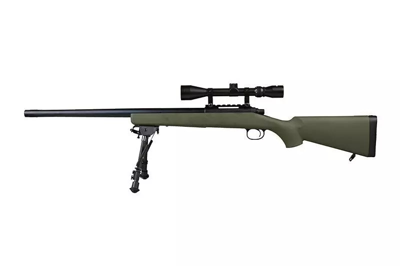 SW-10 Sniper Rifle Replica with scope and bipod (Upgraded) - olive