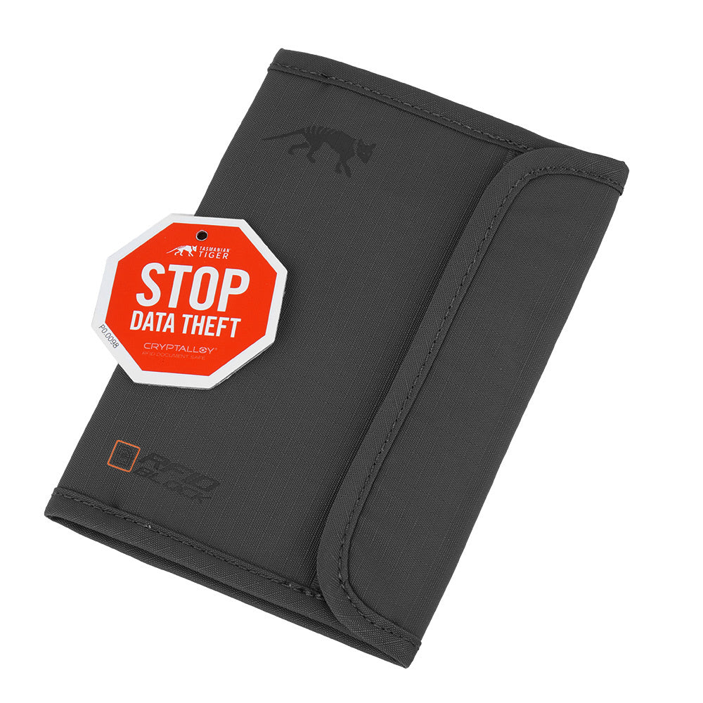Tasmanian Tiger - Passport Safe RFID B Document Case - Black - 7549.040