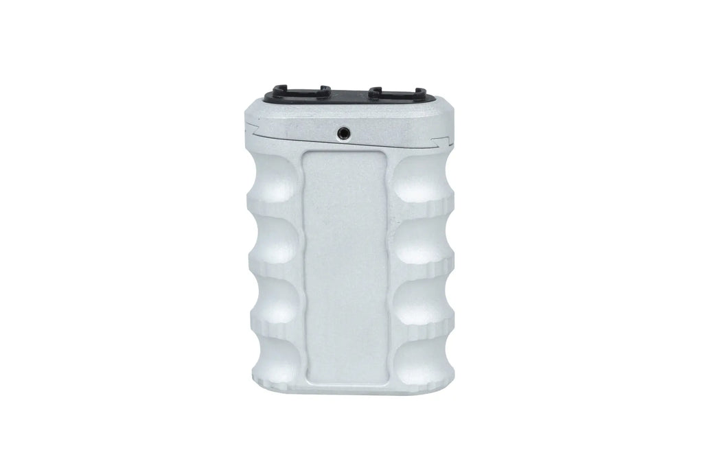 JJ Airsoft JA-1393 angled front grip for M-LOK/Keymod rail (aluminium) Silver