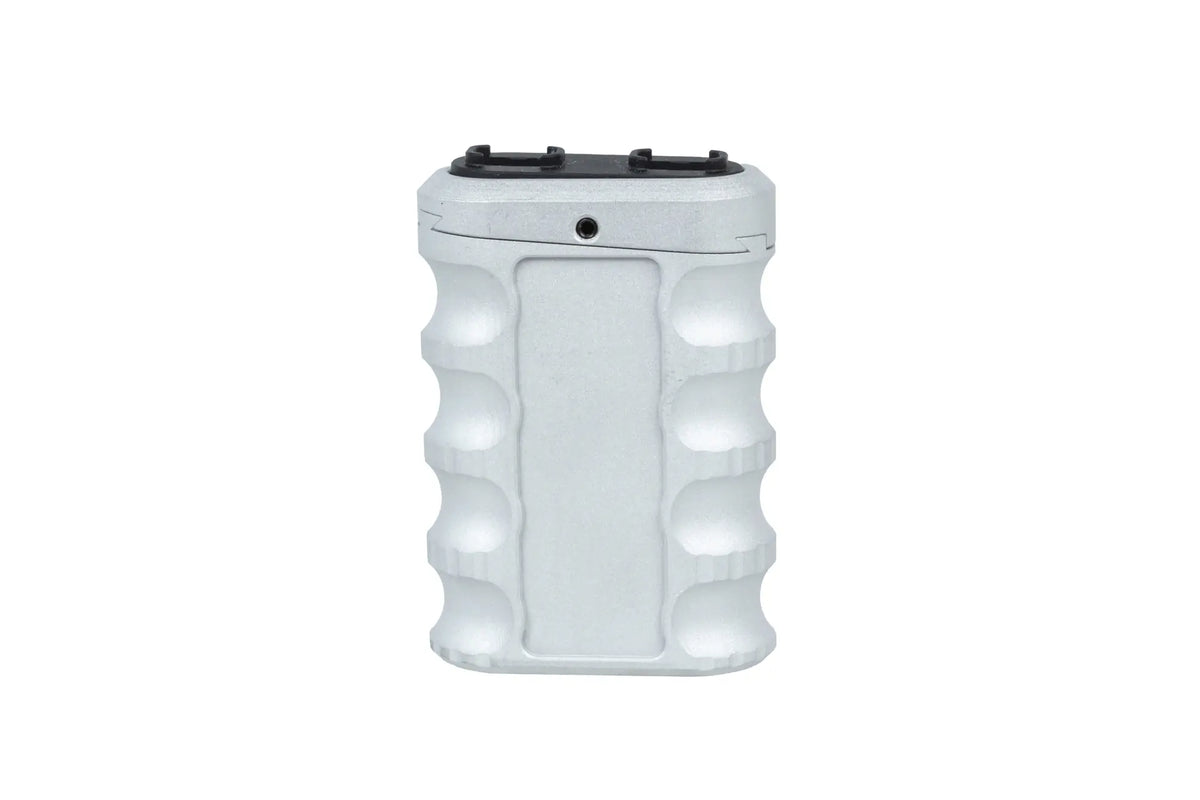 JJ Airsoft JA-1393 angled front grip for M-LOK/Keymod rail (aluminium) Silver