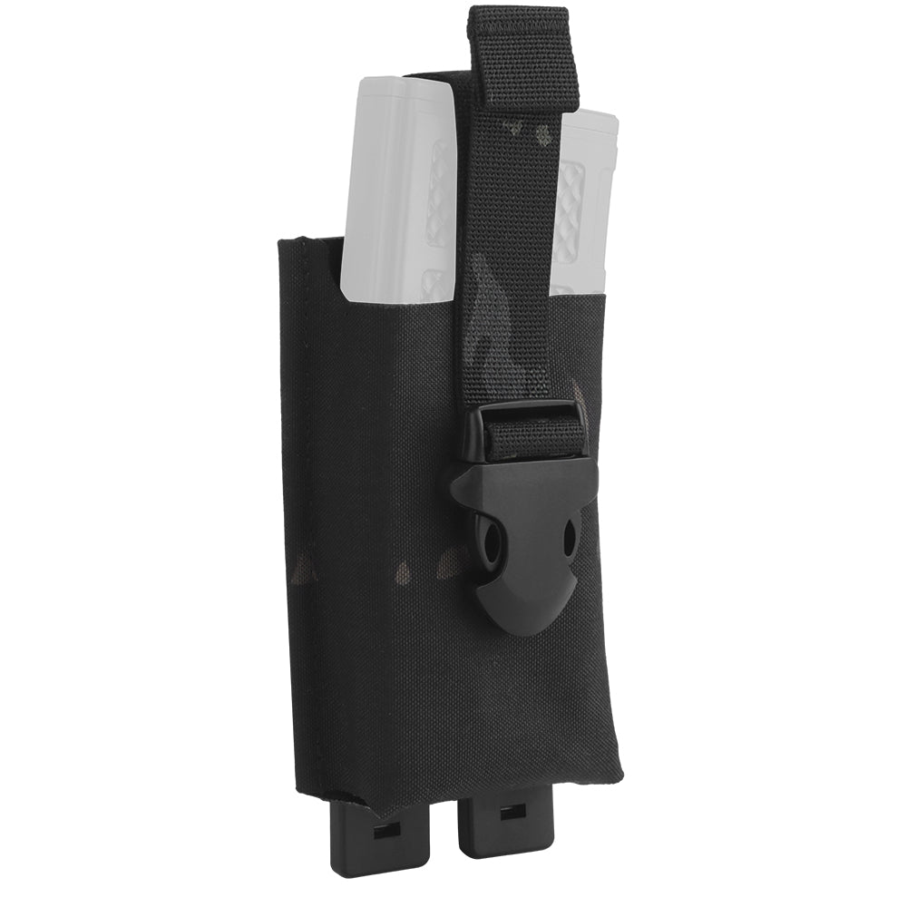 Wosport magazine pouch Webbing Single Mag Pouch Multicam Black