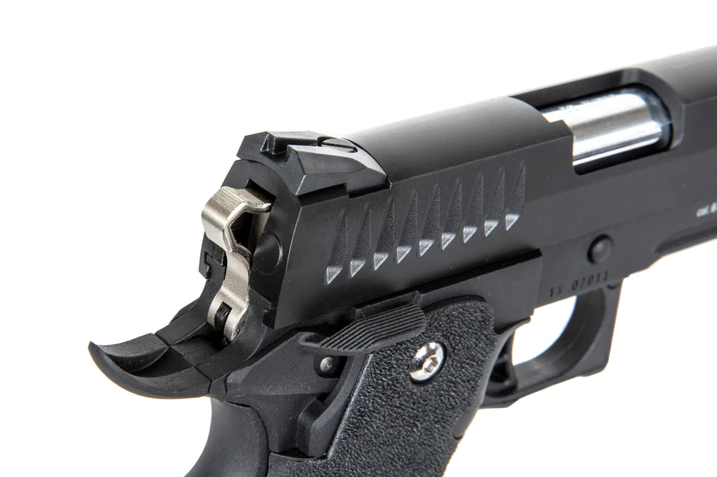 Airsoft Gas Pistol Modify Trinity Hi-Capa 5.1  nylon slide Black
