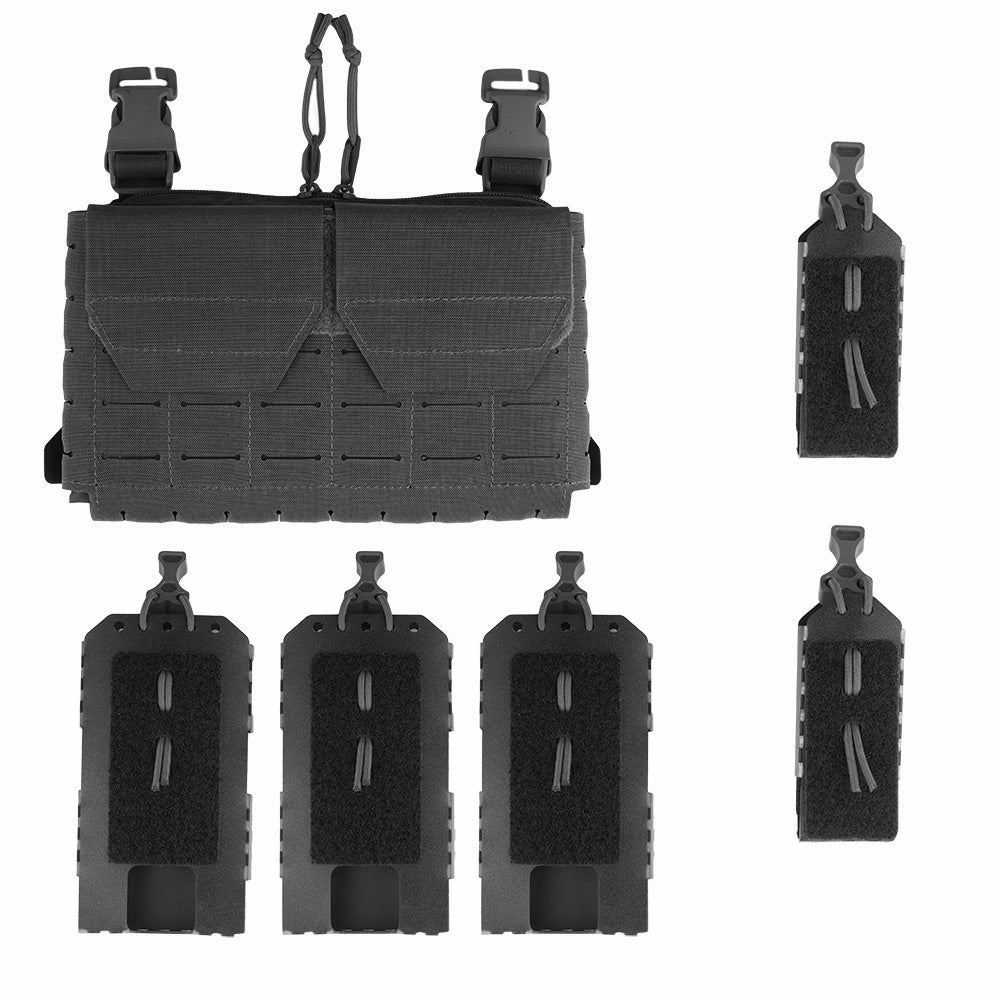 Templars Gear - Front Panel Freemason Modular Front Panel - Black - TG-CPC-MFP-BL