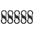 Nite Ize - Carabiner S-Biner MicroLock - 5 pcs. - Steel - Black - LSBM-01-5R7