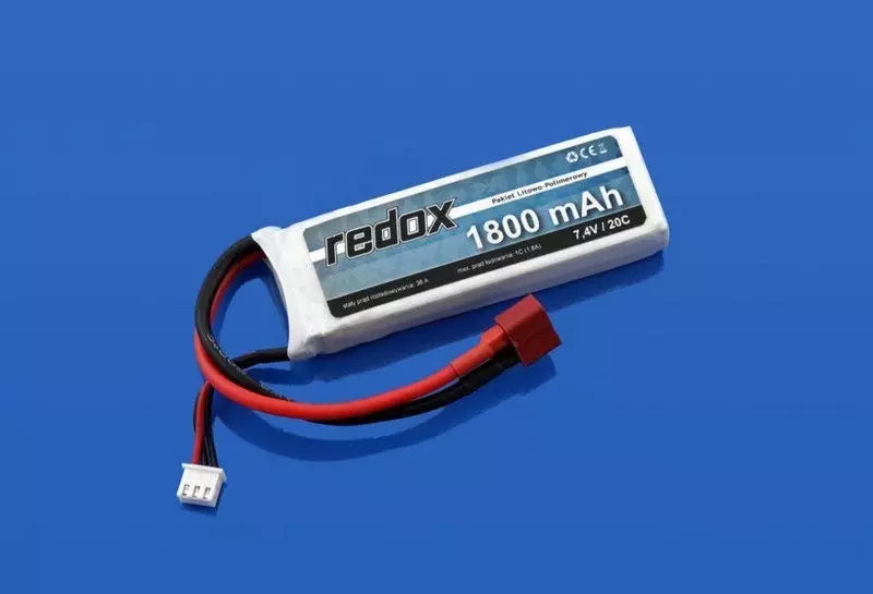 Redox LiPo 1800mAh 7.4 20C battery