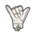 Direct Action - Patch Shaka - White - PA-SHKA-PES-WHT