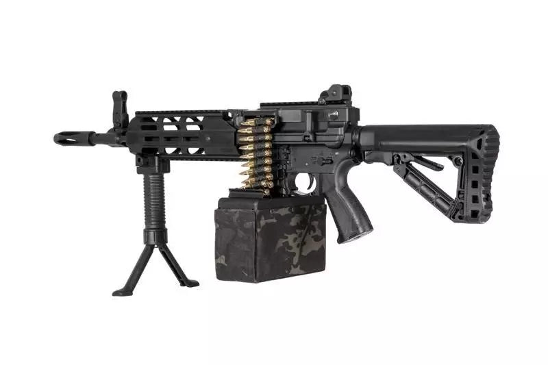 airsoft G&amp;G CM16 LMG Stealth Machine Gun Black (OUTLET)