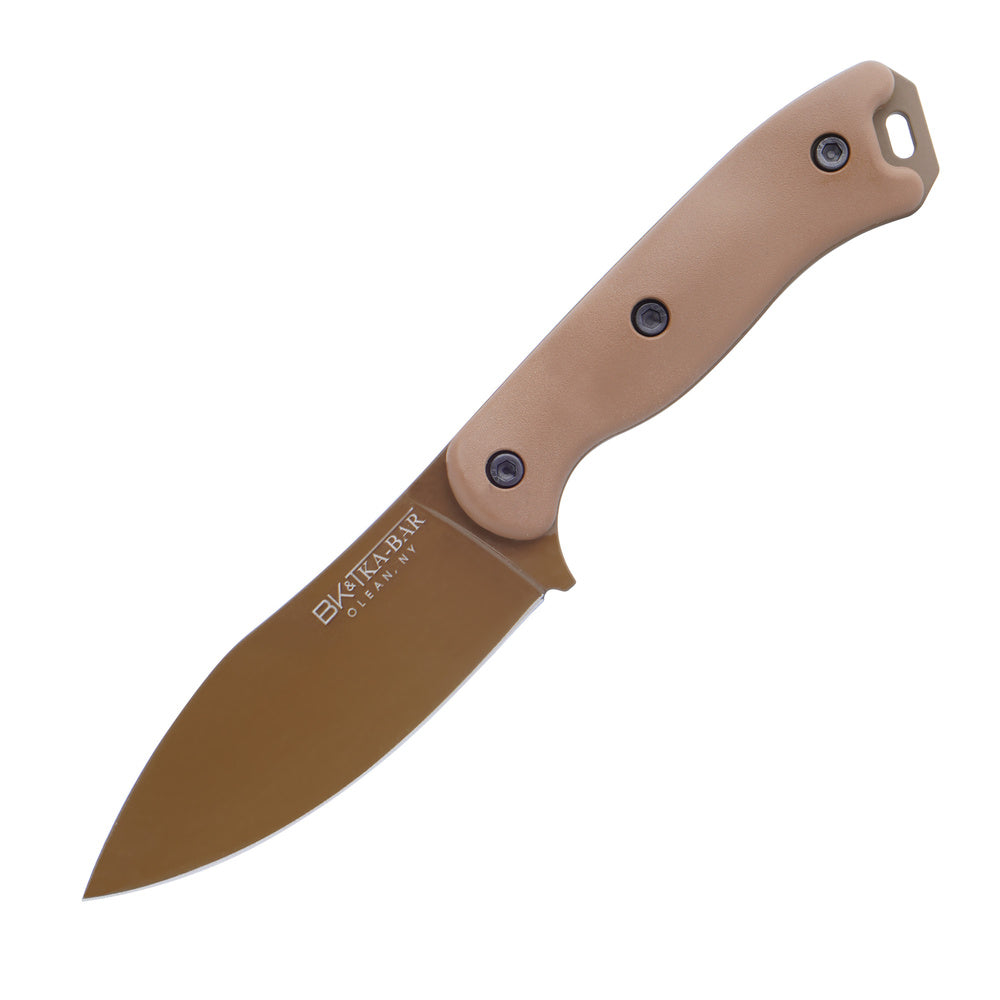 Ka-Bar - Survival Knife Becker Nessmuk - 1095 Cro-Van - Desert Tan - BK19
