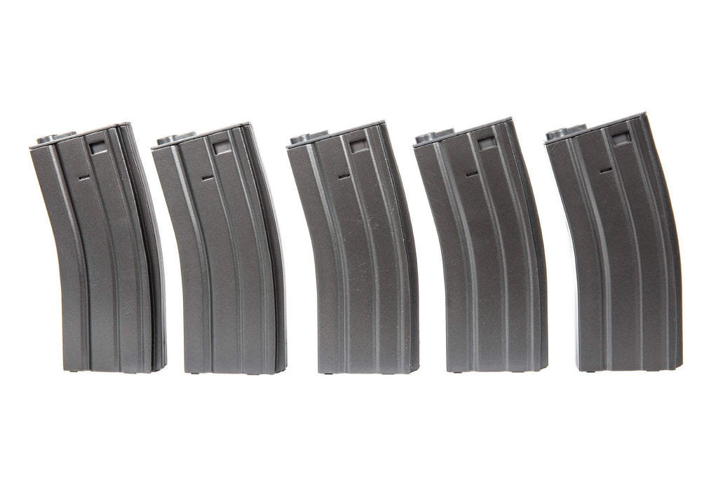 Set of 5 Real-Cap 30 BB M4/M16 Magazine - Grey