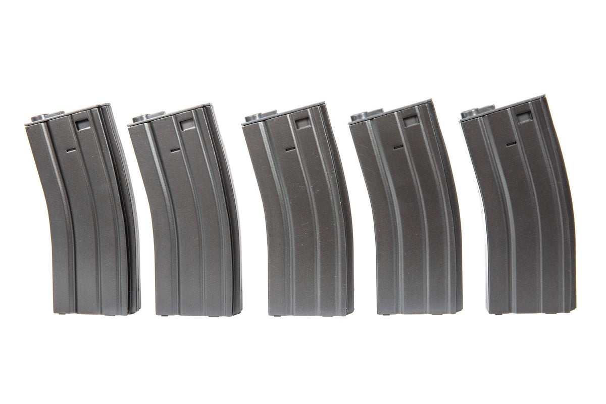 Set of 5 Real-Cap 30 BB M4/M16 Magazine - Grey