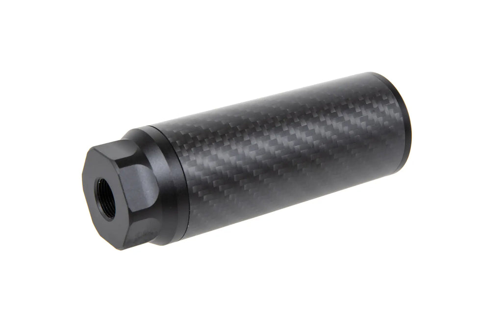 Carbon Silencer Silverback Short 14mm CCW Black