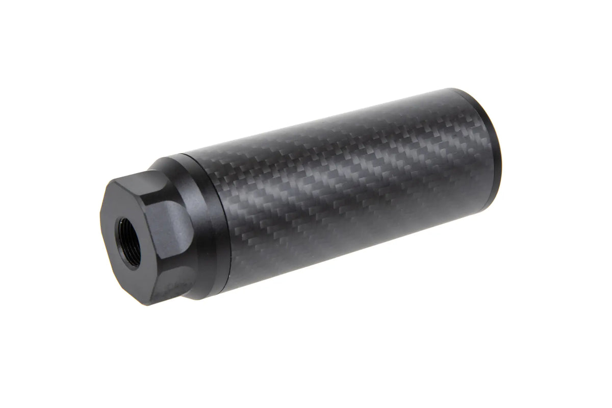 Carbon Silencer Silverback Short 14mm CCW Black