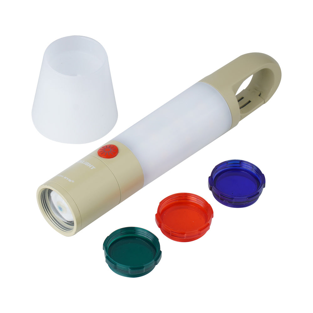 Falcon Eye - Camping Lamp Sticklight - Focus - RGB Filters - Tan - FCL0028