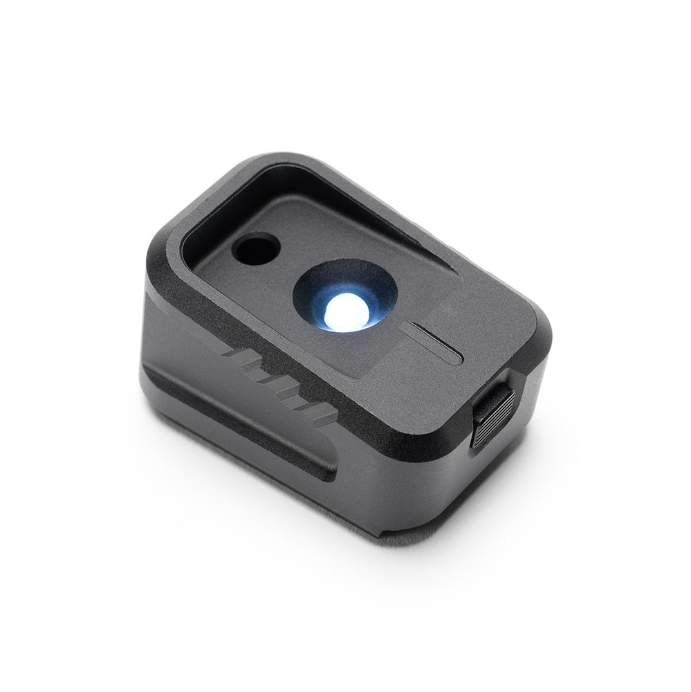 Strike Industries - Magazine Foot EMP LED for Glock with Flashlight - Black - SI-EMP-LED-BK