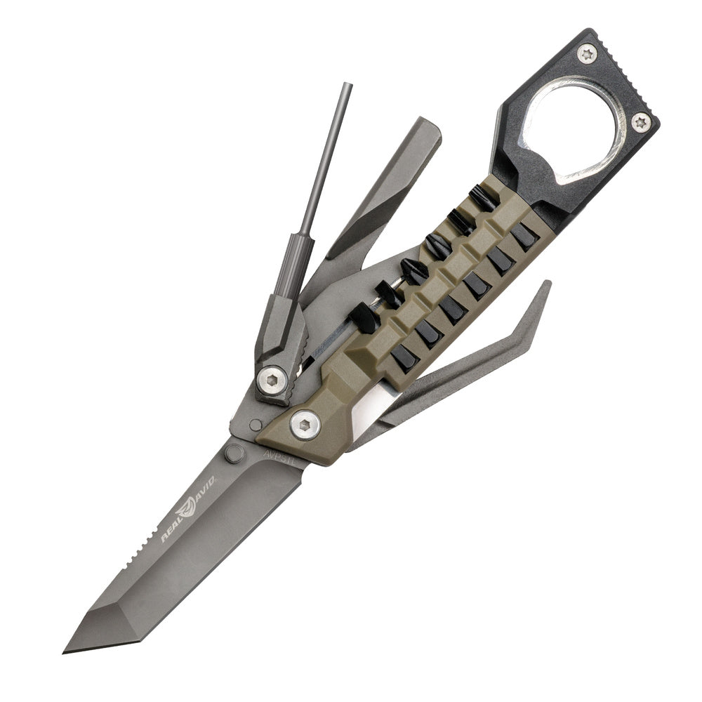 Real Avid - Gun Multitool The Pistol Tool - 19 Functions - Brown - AVPSTL