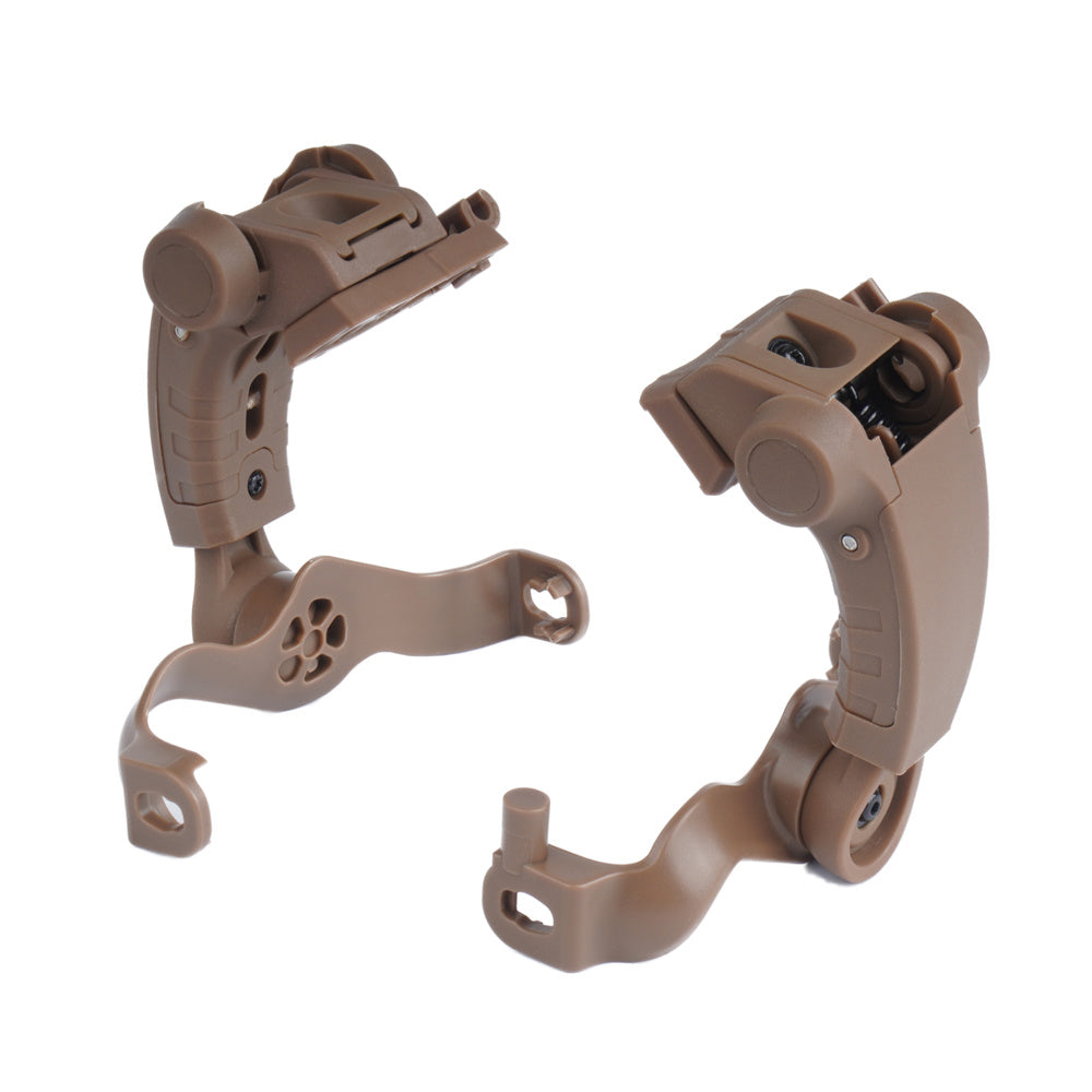 Earmor - Adapter for M32 Plus Headphones at ARC Rail - Polymer - Coyote Brown - M16A-CB