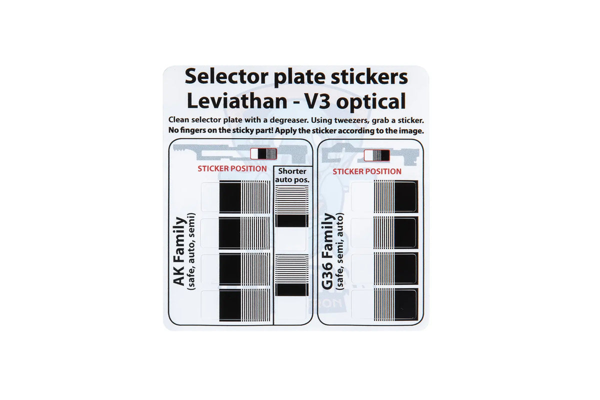 Jefftron Leviathan V3 Optical ETU selector sticker set