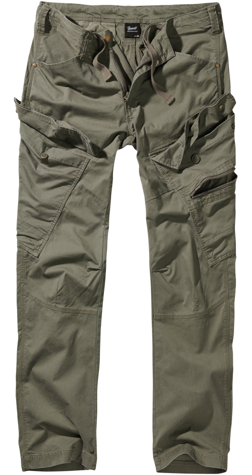 Brandit Adven Slim Fit Trousers Olive