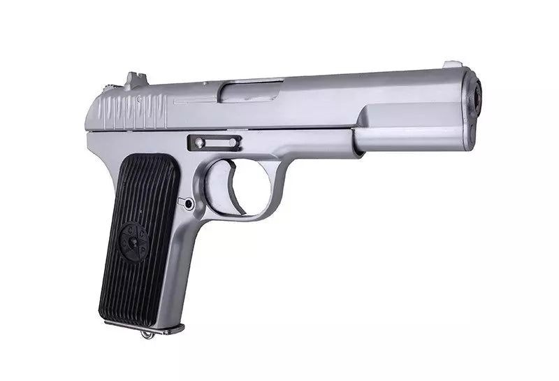 SR-33 green-gas pistol replica - silver limited version