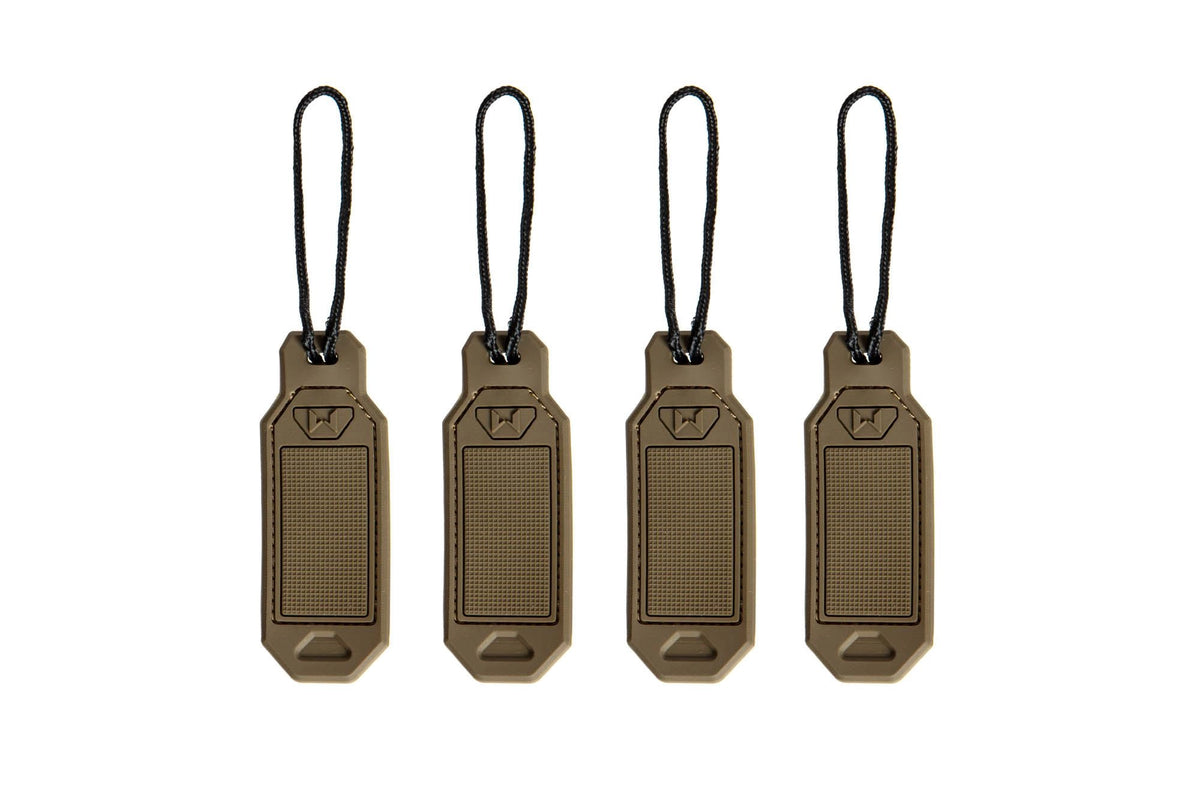 Set of personalized tags - tan