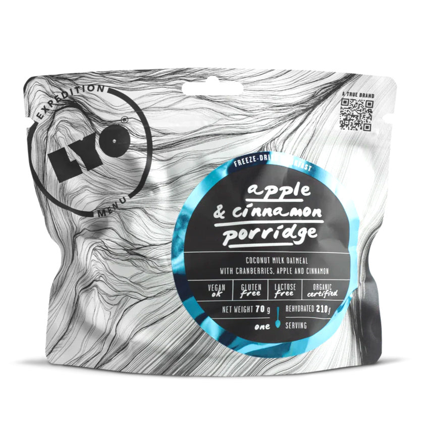 LyoFood - Freeze-Dried Ration Lyo Expedition- Eco Apple and Cinnamon Oatmeal - 210 g