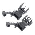 DLG Tactical - Folding Offset Sights Low Profile - Black - DLG-184